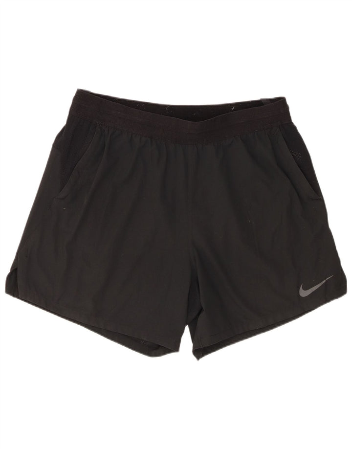 Shorts esportivos masculinos Nike Dri Fit Standard Fit XL preto poliéster