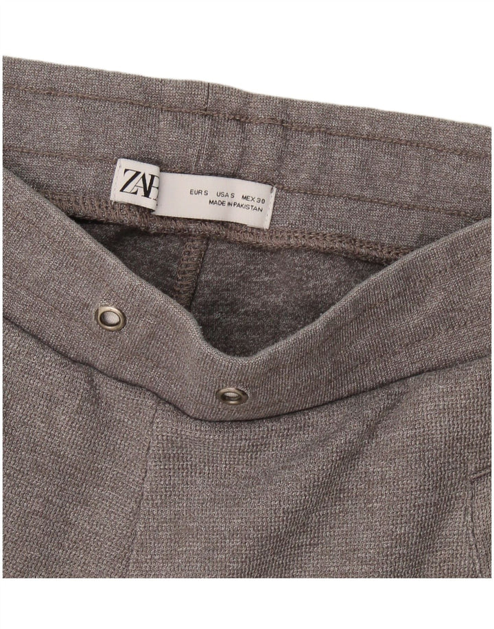 Calça de treino feminina Zara Joggers UK 8 pequeno cinza