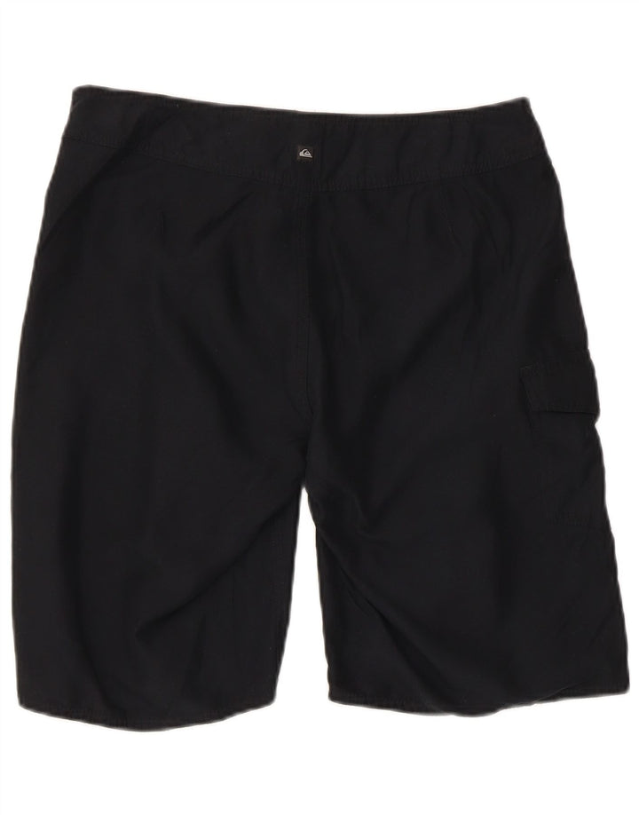 Quiksilver Shorts de natação masculino gráfico pequeno poliéster preto