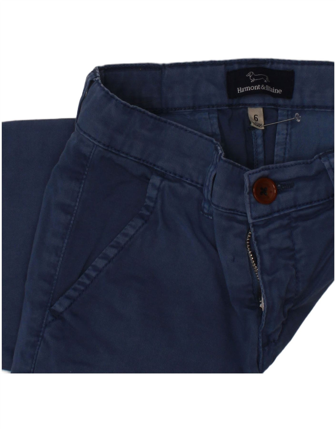 Calça Chino Reta Menino HARMONT & BLAINE 5-6 Anos W22 L20 Azul
