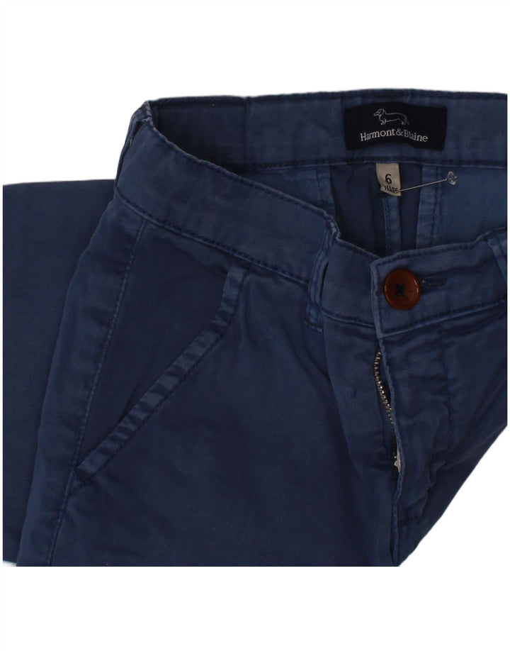 Calça Chino Reta Menino HARMONT & BLAINE 5-6 Anos W22 L20 Azul