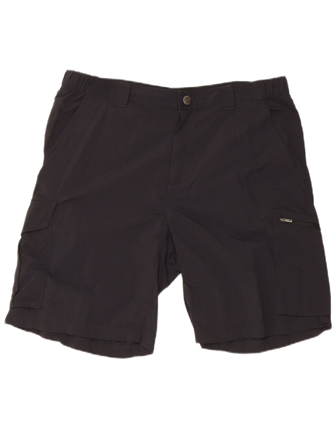 COLUMBIA Mens Omni-Shade Cargo Shorts W36 Grande Nylon Preto