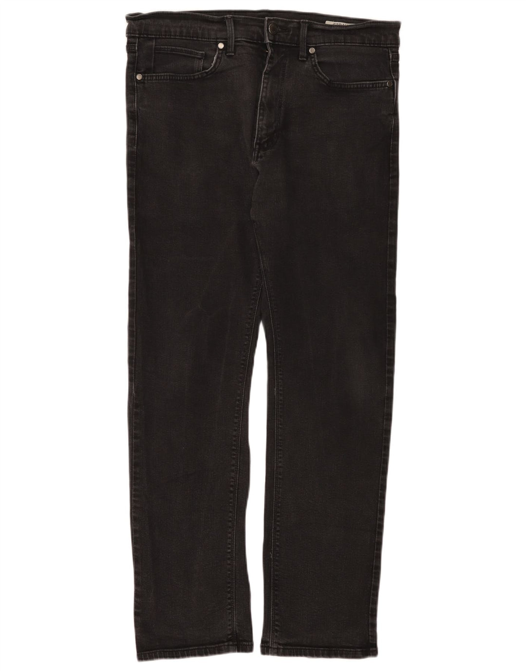 Jeans retos masculinos Marks & Spencer W34 L31 algodão preto