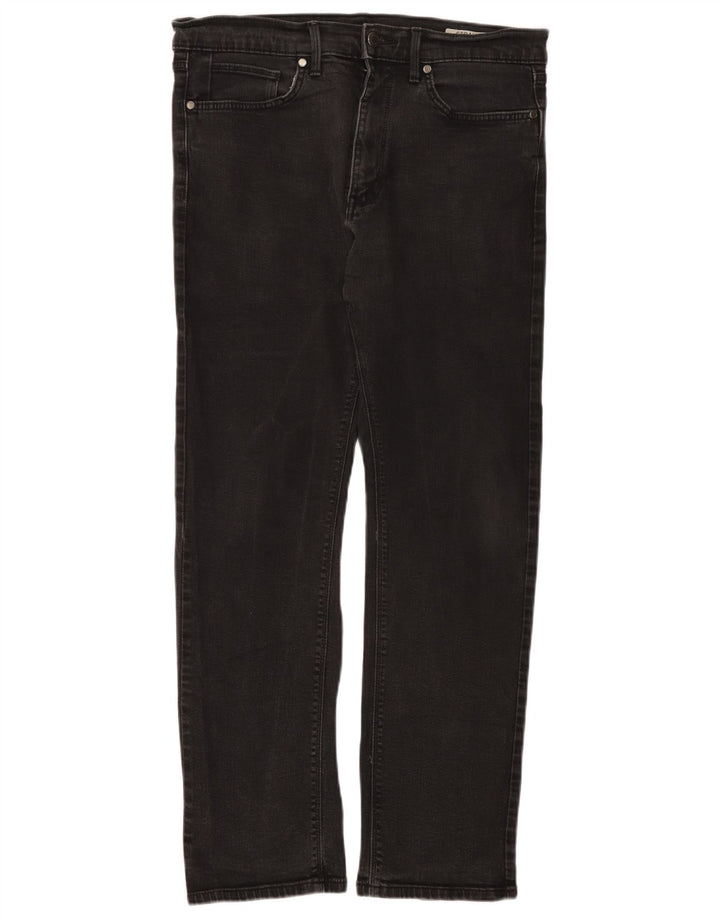 Jeans retos masculinos Marks & Spencer W34 L31 algodão preto