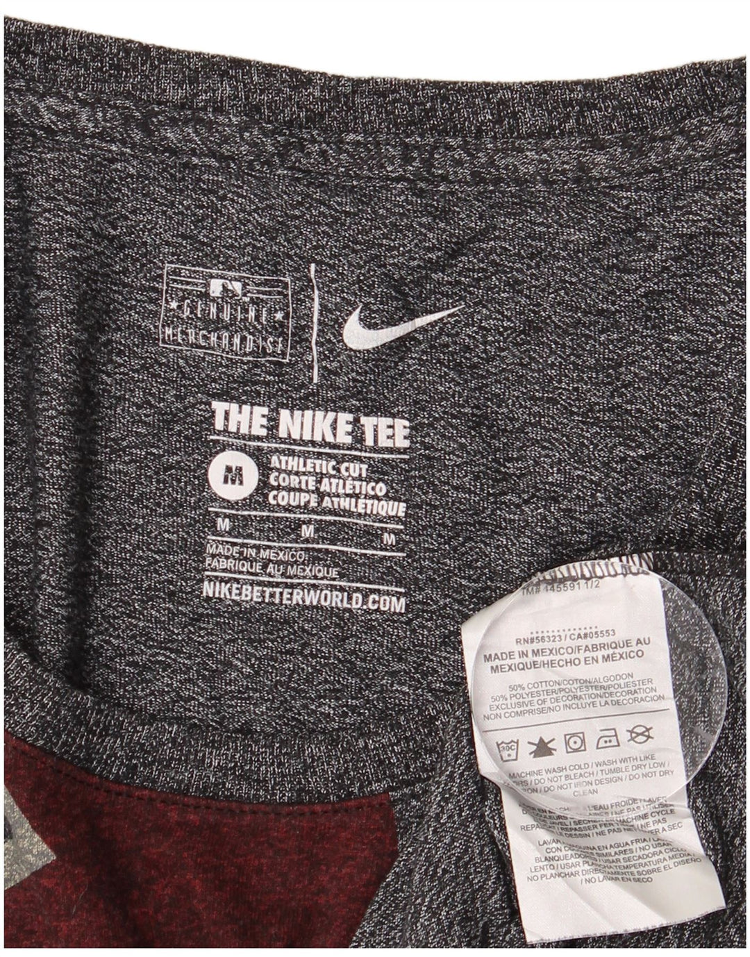 Camiseta feminina Nike Arizona Diamondbacks com estampa gráfica UK 12 cinza médio