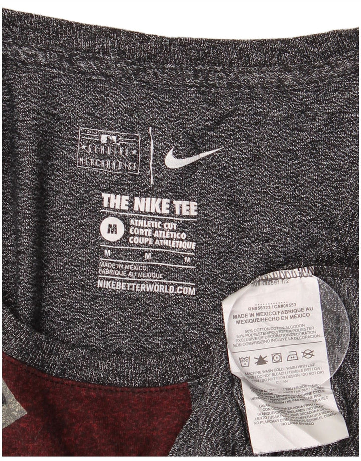 Camiseta feminina Nike Arizona Diamondbacks com estampa gráfica UK 12 cinza médio