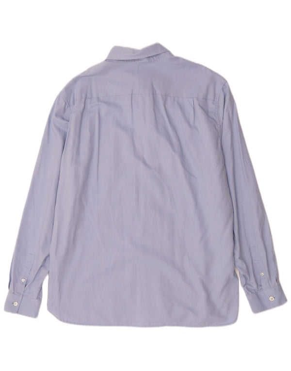 Camisa masculina Fred Perry grande algodão azul