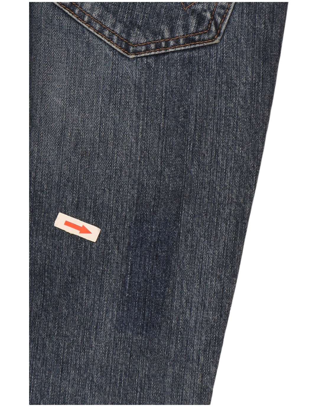 WRANGLER Feminino Resolução Jeans Reta W24 L34 Azul Marinho Algodão