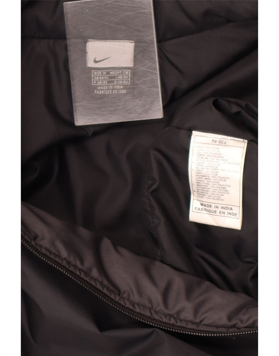 Jaqueta corta-vento masculina Nike médio preto nylon