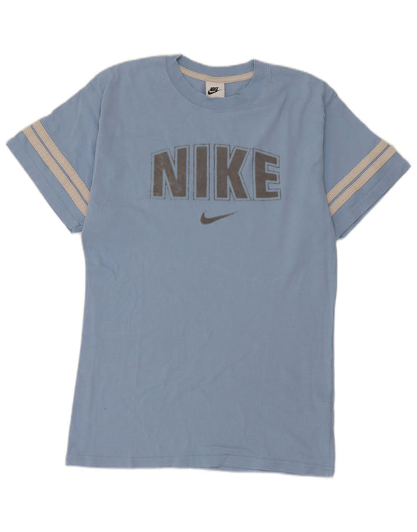 Camiseta Nike masculina gráfica Top XS azul algodão