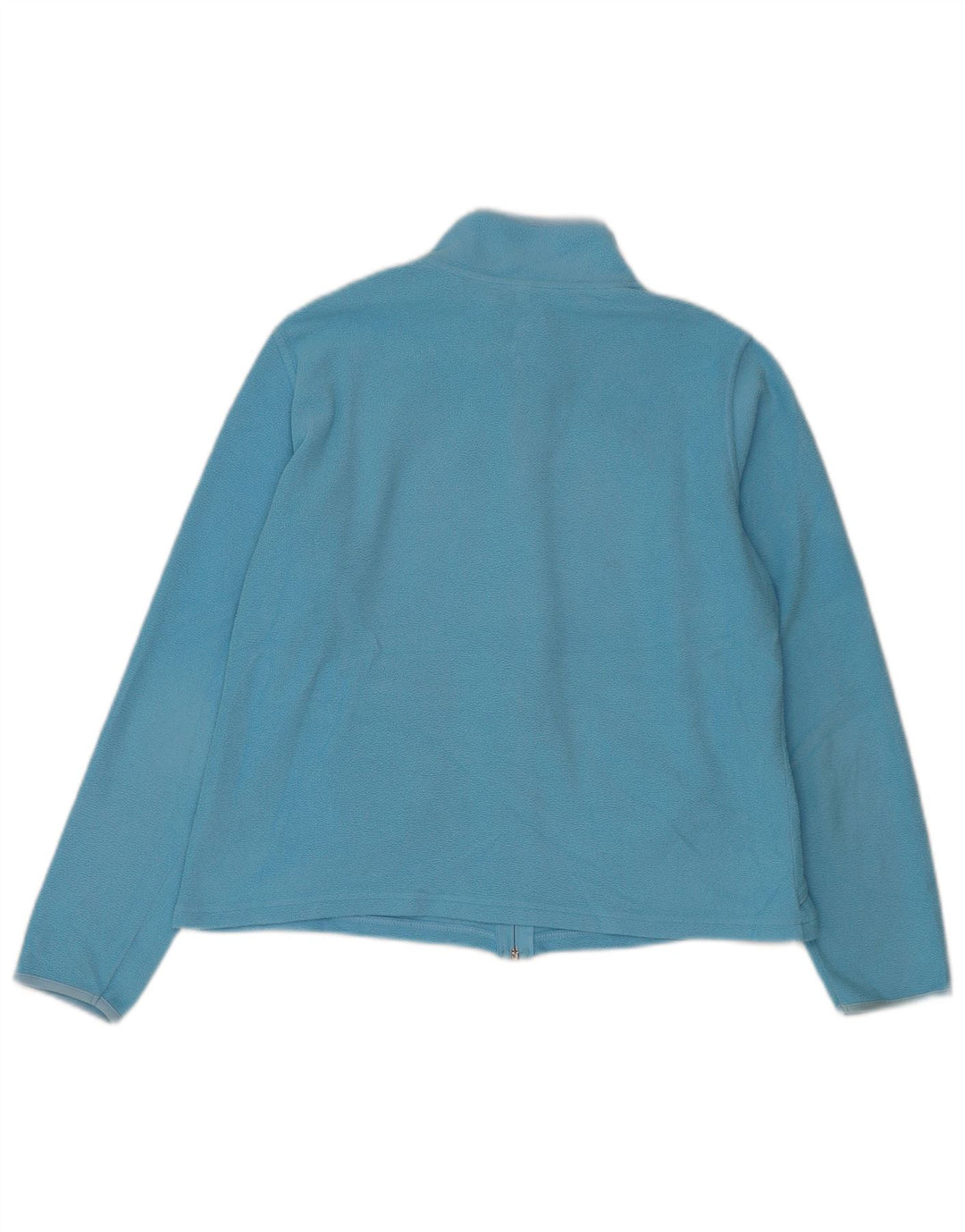 Jaqueta de lã feminina Marks & Spencer Reino Unido 14 grande poliéster azul