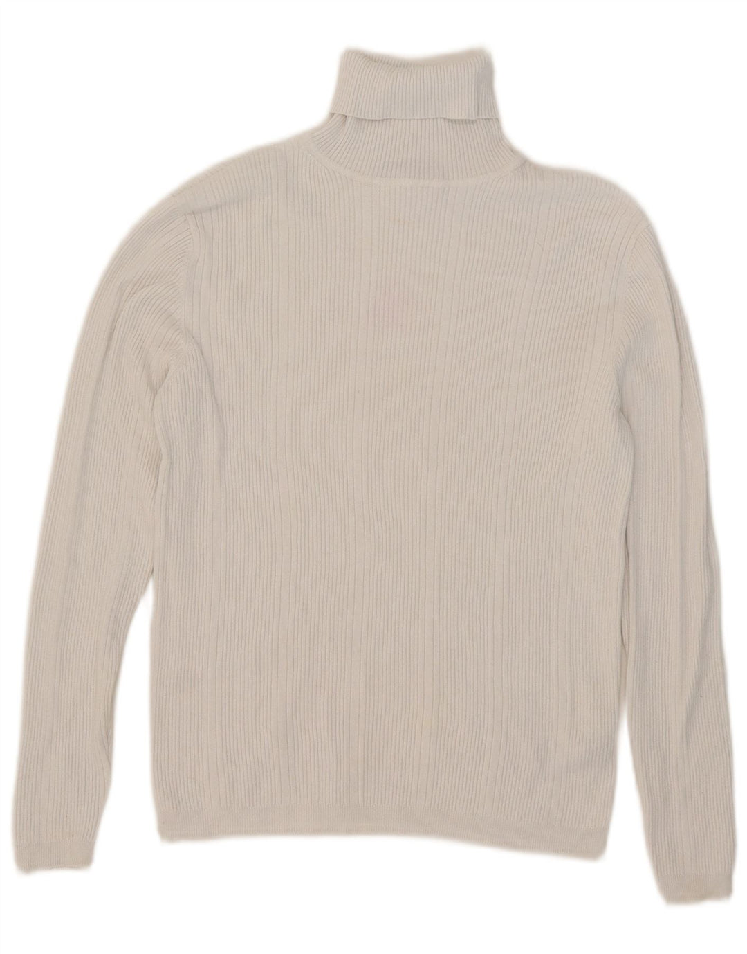 Suéter feminino Marks & Spencer com gola redonda e viscose branca média Reino Unido 12