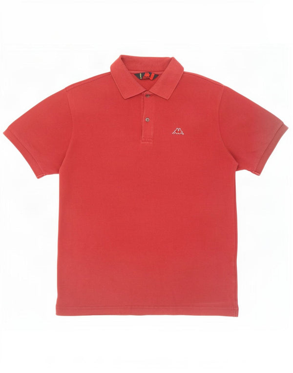 Camisa polo masculina Kappa grande algodão vermelho