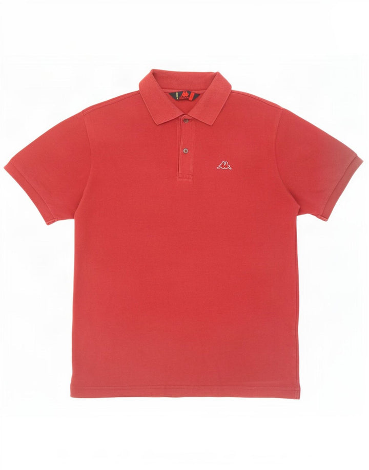 Camisa polo masculina Kappa grande algodão vermelho