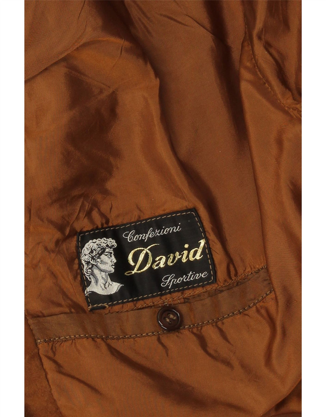 Jaqueta de camurça masculina vintage UK 42 XL marrom