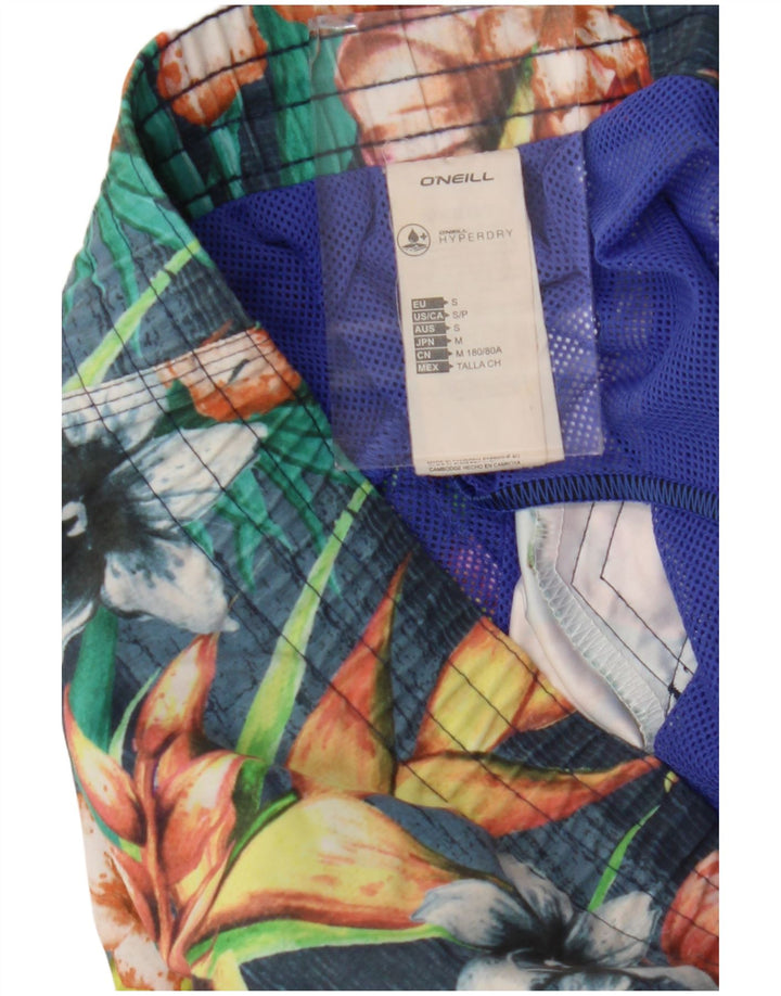 Shorts de natação masculino O'Neill pequeno azul floral poliéster