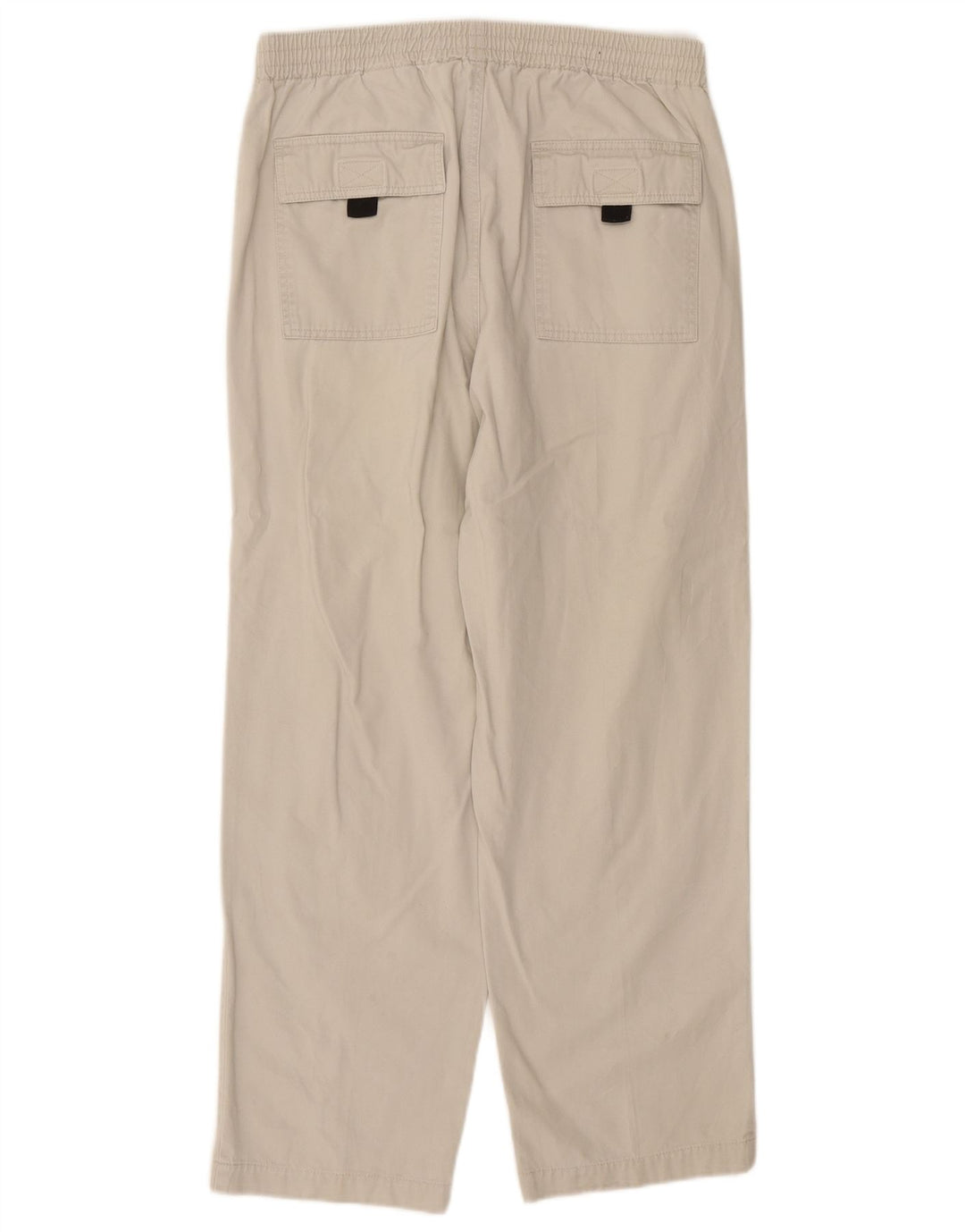 EDDIE BAUER Calça chino masculina reta média W32 L28 algodão branco