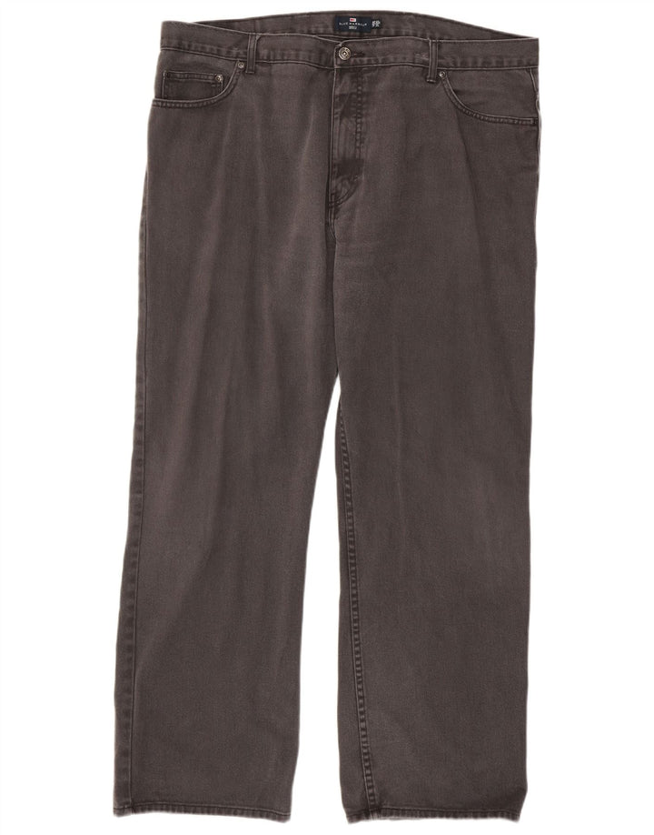 Calça jeans reta masculina Marks & Spencer Blue Harbor W42 L31 algodão cinza