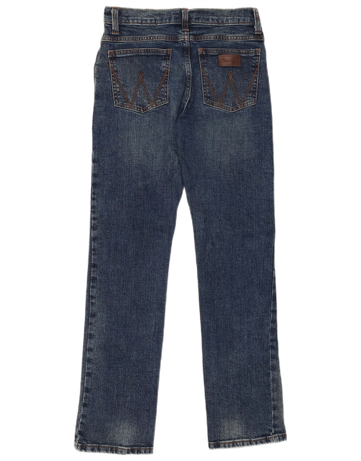 WRANGLER Meninos Retro Slim Straight Jeans 13-14 Anos W26 L29 Azul Algodão