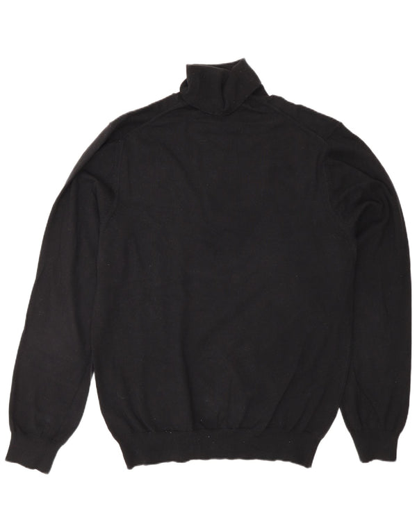 Suéter feminino French Connection com gola redonda e algodão preto médio Reino Unido 14