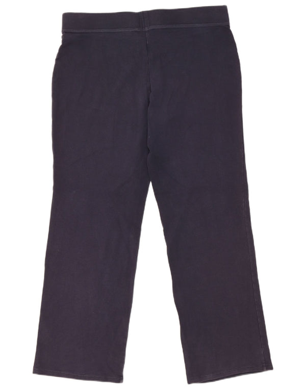 Leggings femininas Marks & Spencer Reino Unido 16 grande algodão azul marinho