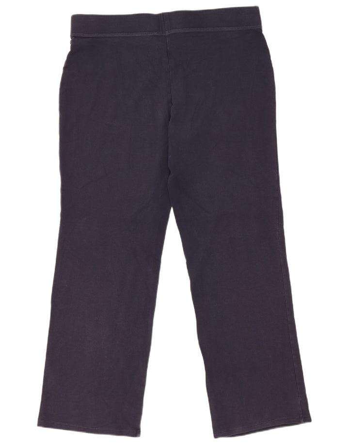Leggings femininas Marks & Spencer Reino Unido 16 grande algodão azul marinho