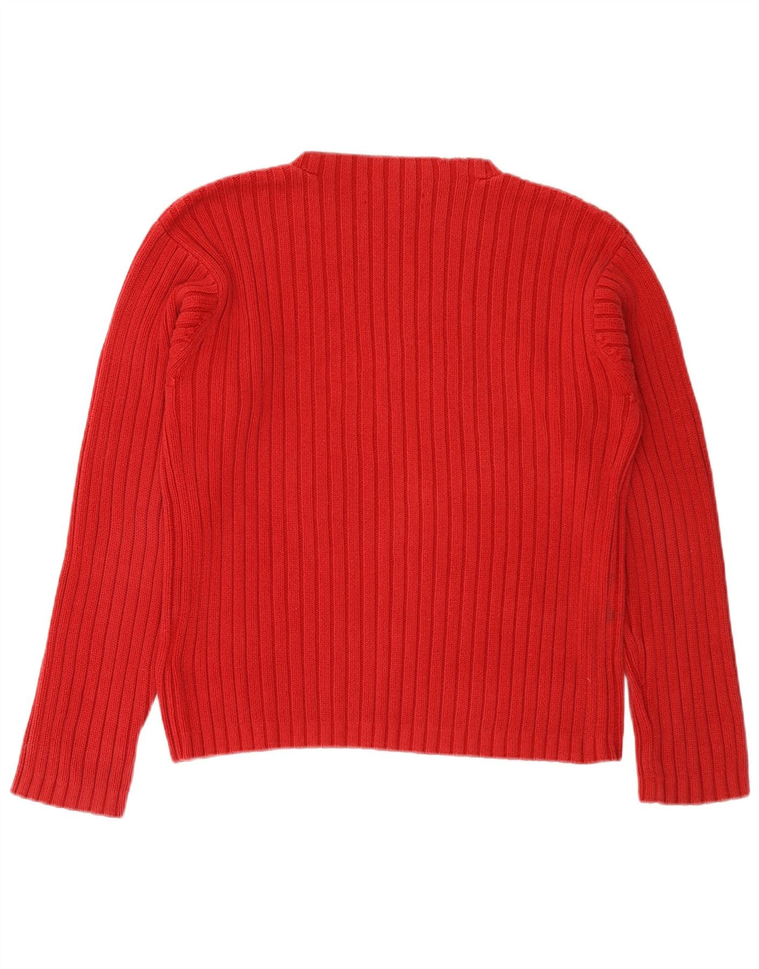 Suéter feminino TOMMY HILFIGER com gola redonda e gola redonda Reino Unido 14 médio vermelho