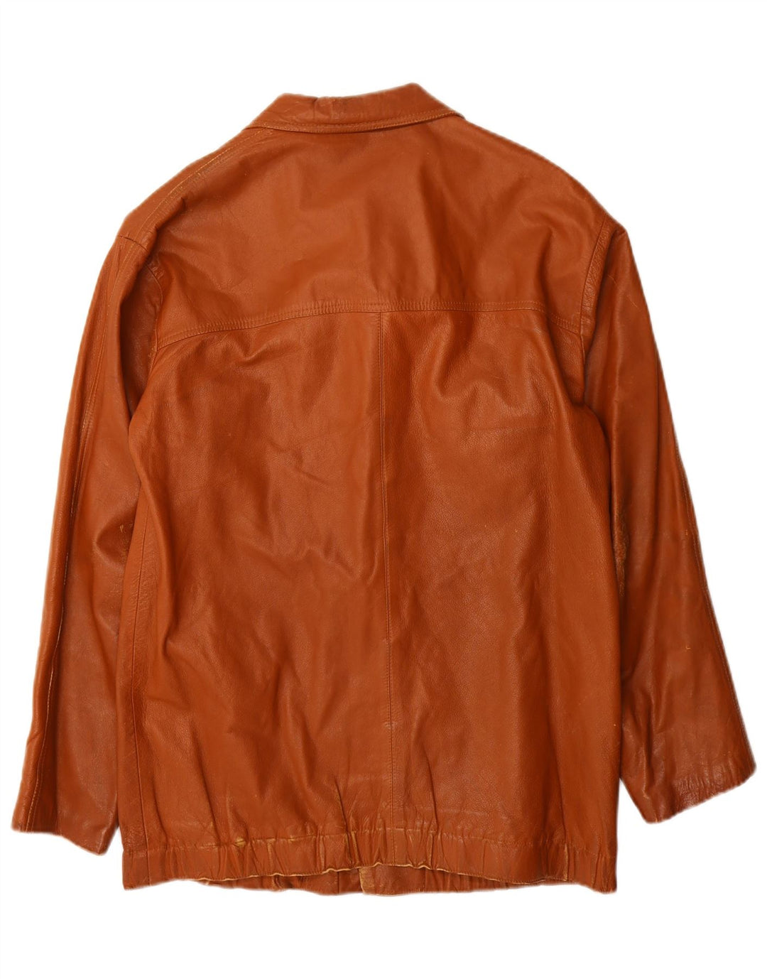 Jaqueta de couro masculina vintage Reino Unido 36 couro marrom pequeno