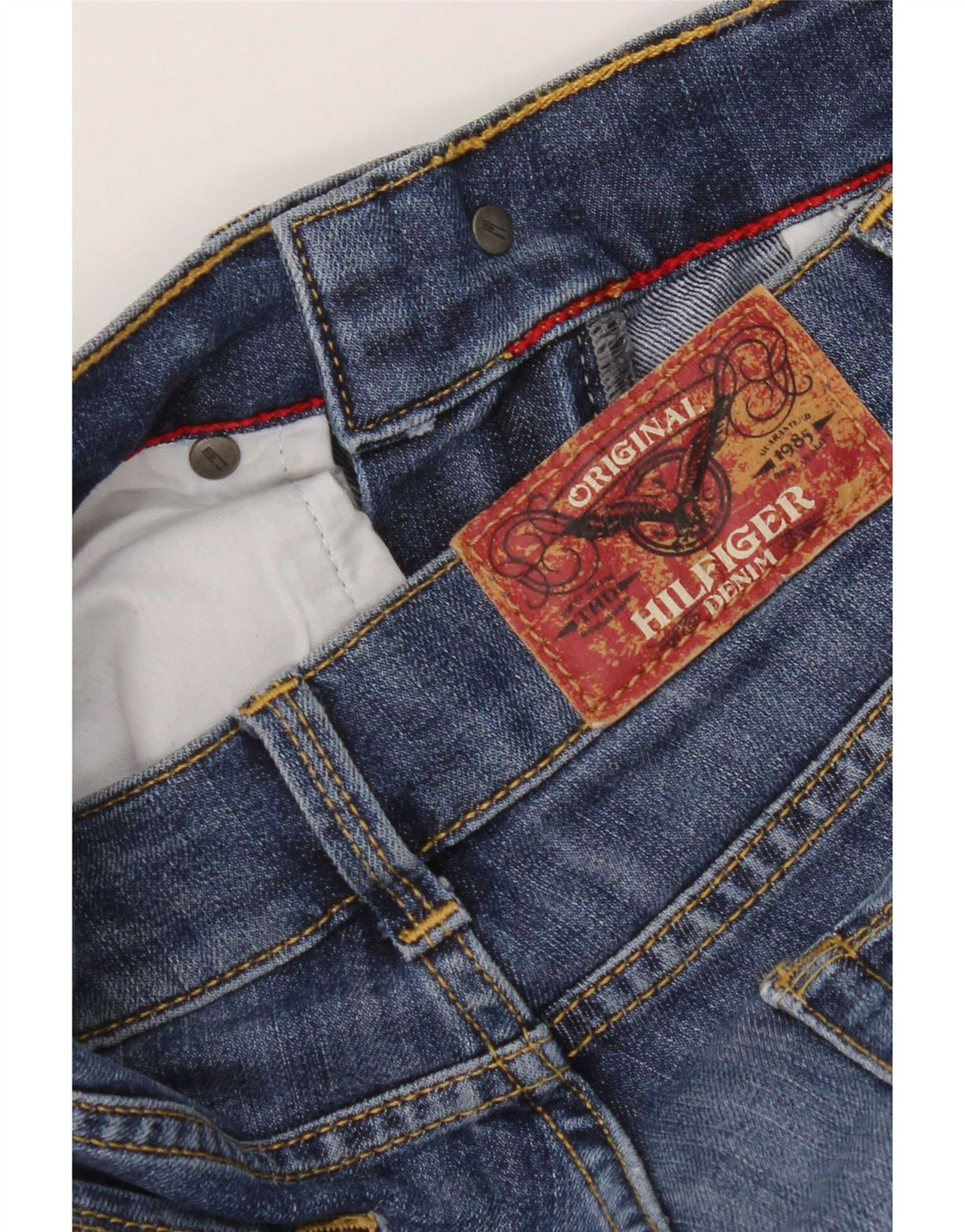 Jeans retos femininos Tommy Hilfiger W26 L30 azul