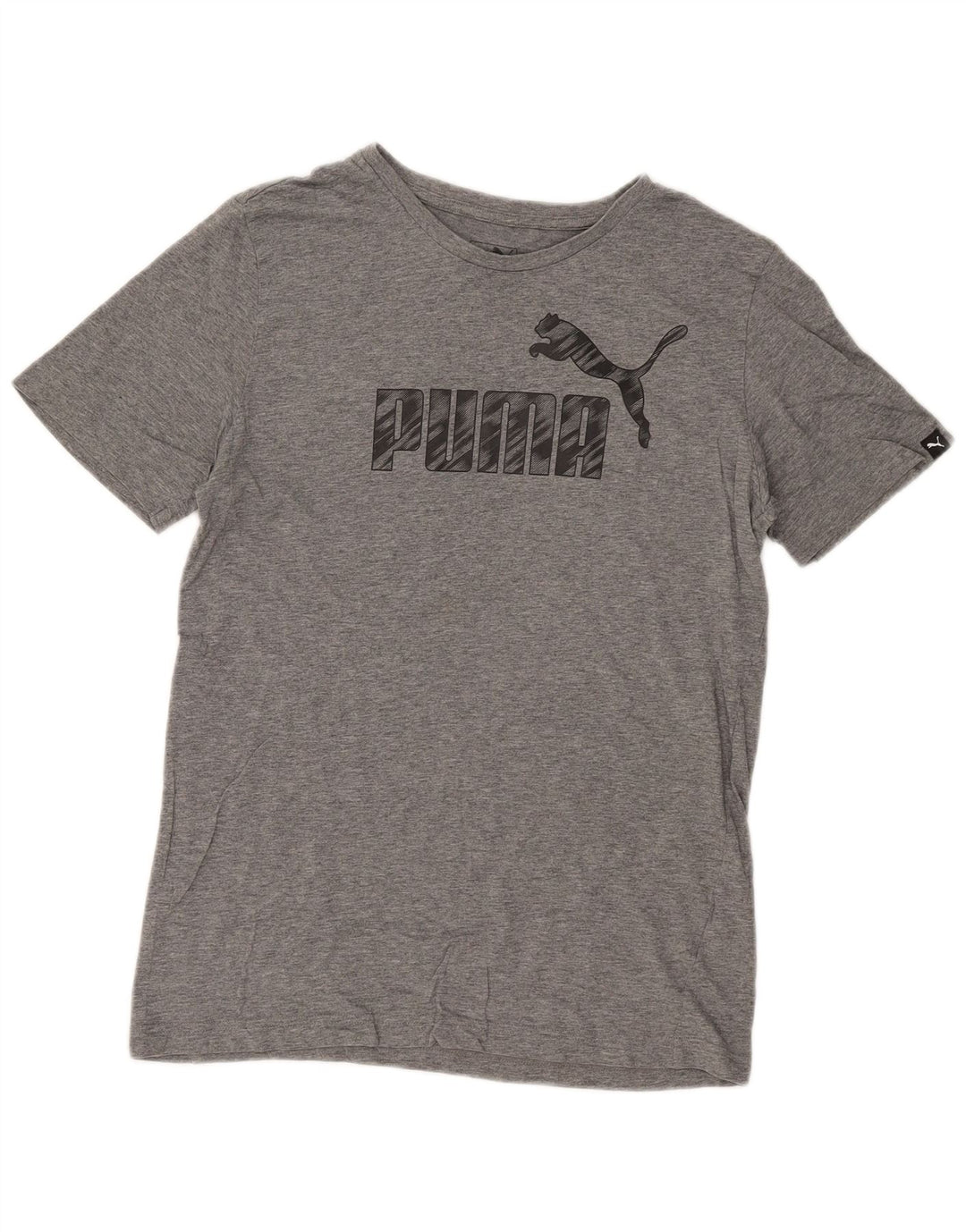 Puma Camiseta Masculina Graphic Top Pequeno Cinza