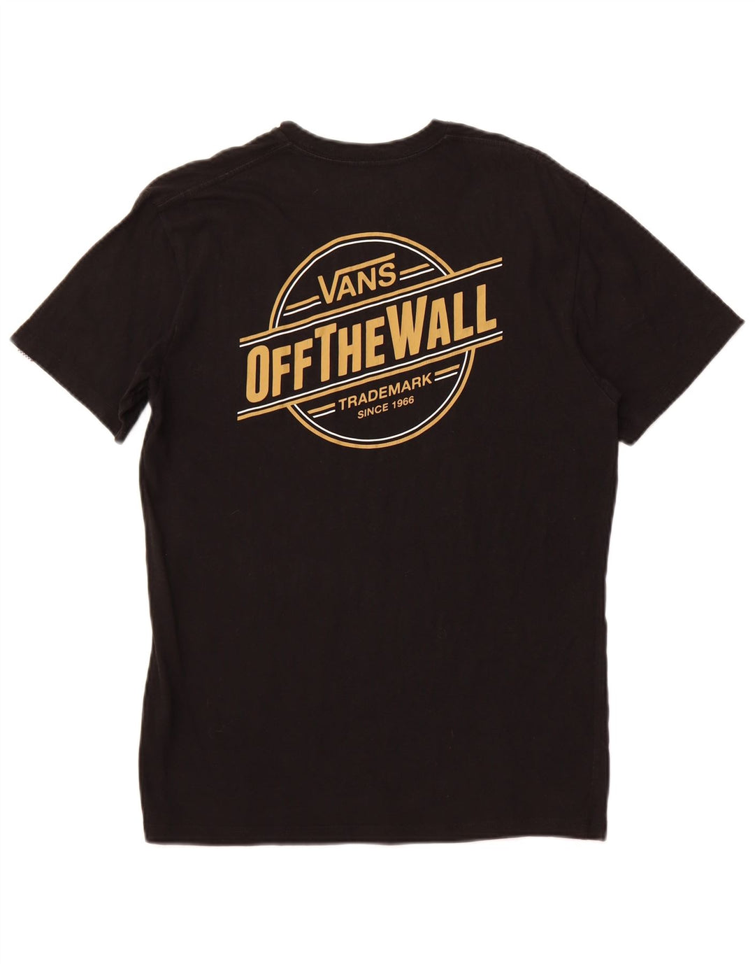 Camiseta masculina gráfica VANS Top médio algodão preto