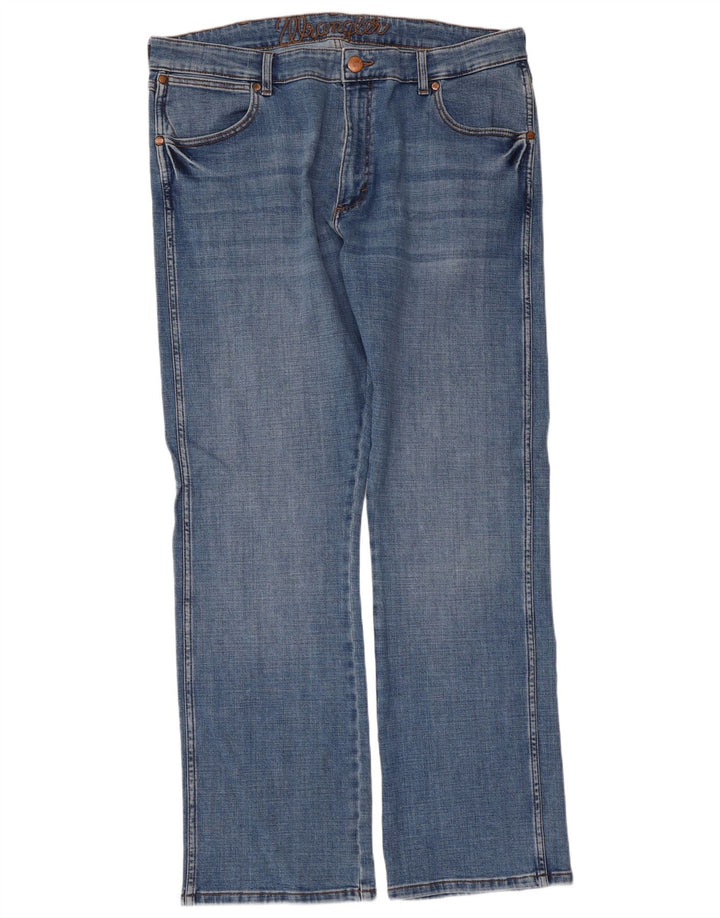 Wrangler Masculino Texas Straight Jeans W38 L32 Azul
