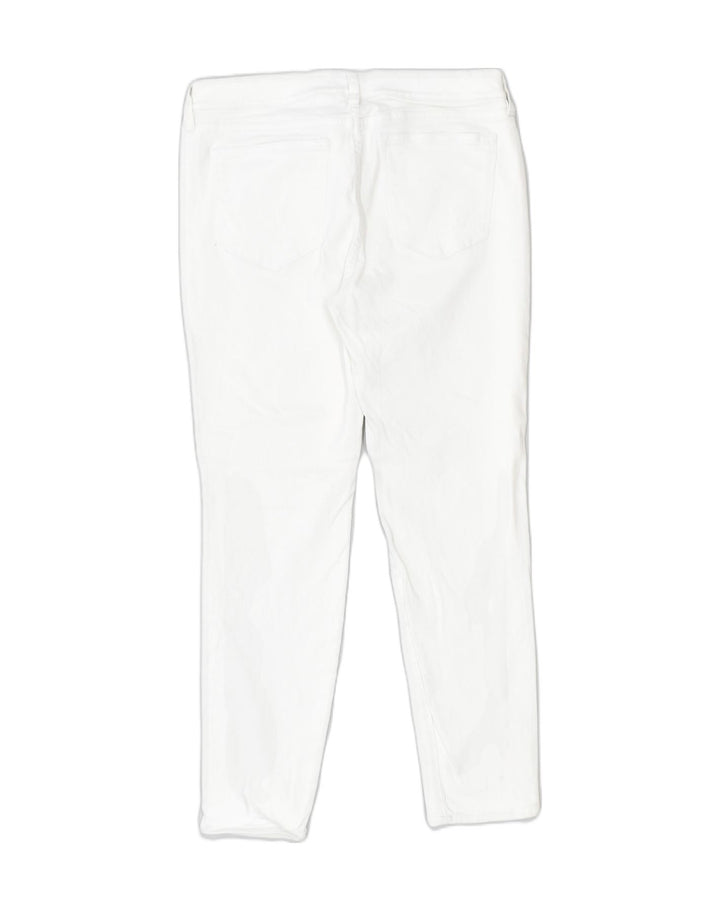 J. CREW Womens Slim Jeans W31 L26 White Cotton | Vintage | Thrift | Second-Hand | Used Clothing | Messina Hembry 