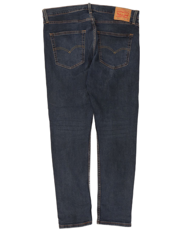 Calça jeans feminina Levi's 512 Slim Tapered W36 L32 azul algodão