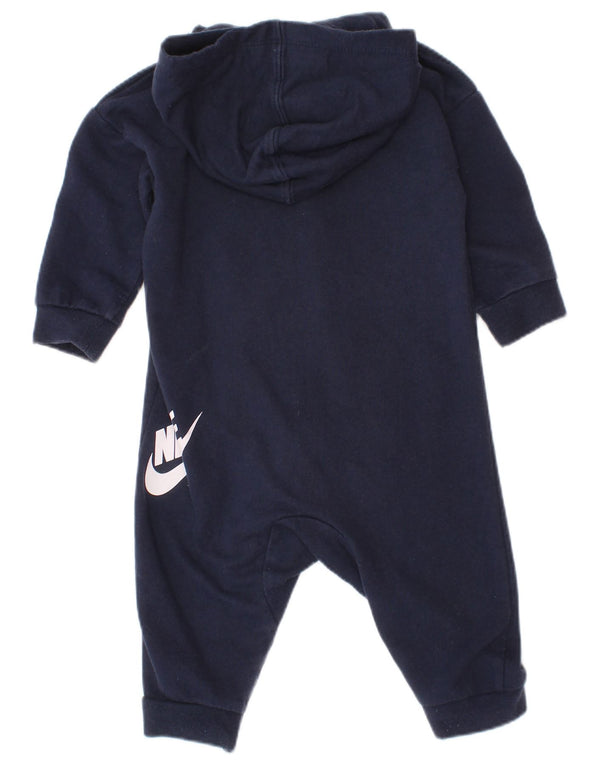 Macacão Nike Baby Boys com capuz gráfico 6-9 meses azul marinho