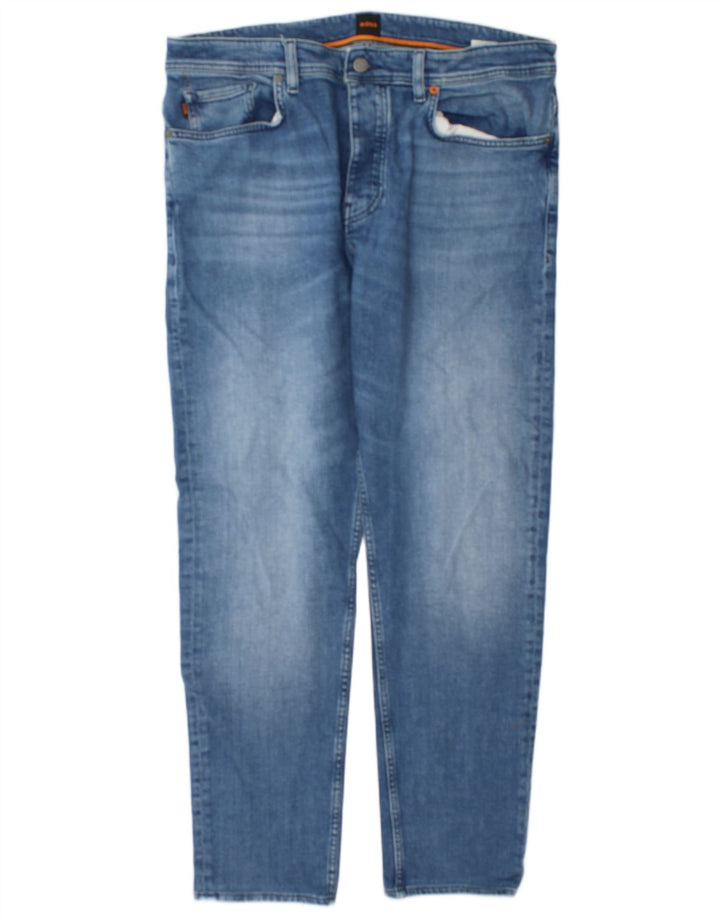 Hugo Boss Masculino Slim Jeans W36 L32 Azul Algodão