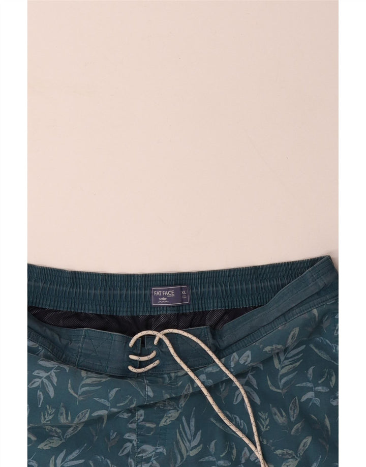 Shorts de natação masculino FAT FACE XL azul floral poliéster