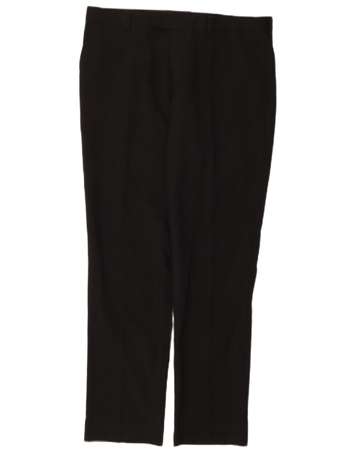 Calça casual masculina Dkny regular W34 L31 lã preta