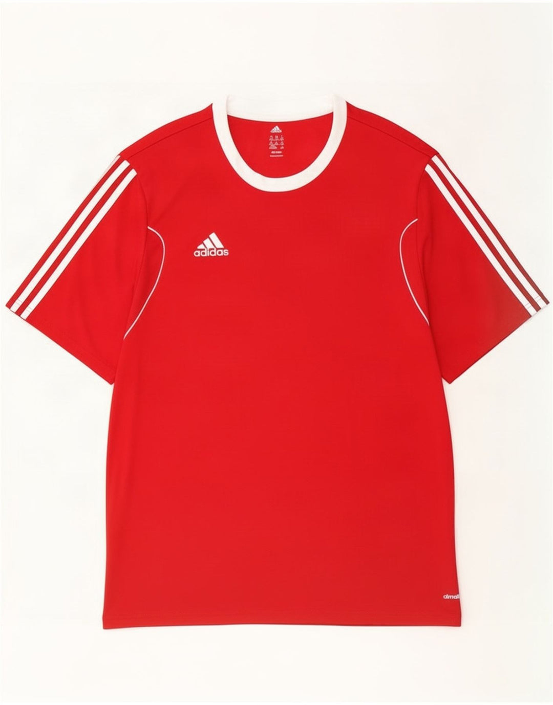 Adidas Mens Climalite Camiseta Top 2XL Poliéster Vermelho