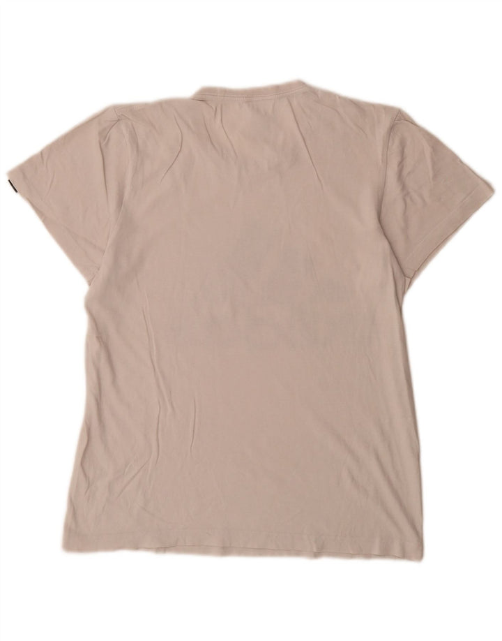 Adidas Mens Graphic T-Shirt Top Pequeno Algodão Branco