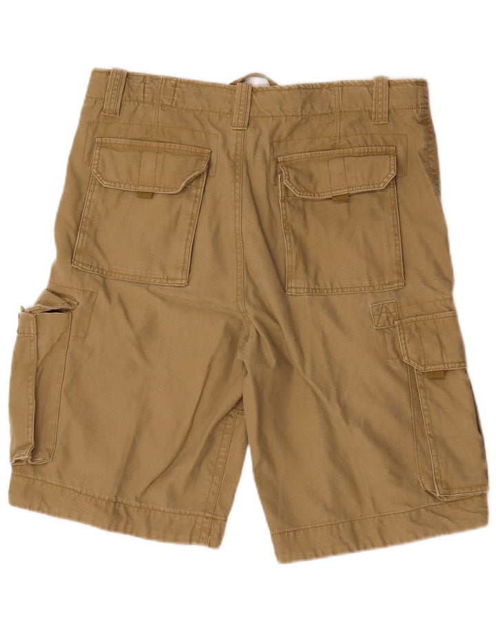 Shorts cargo masculino vintage IT 50 grande W34 algodão marrom