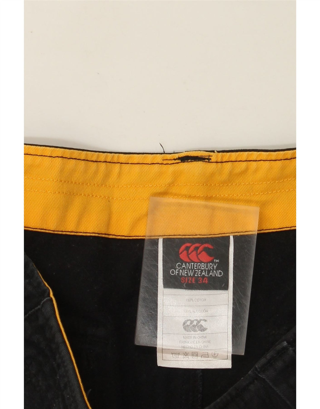 Shorts cargo masculino Canterbury W34 grande algodão azul marinho