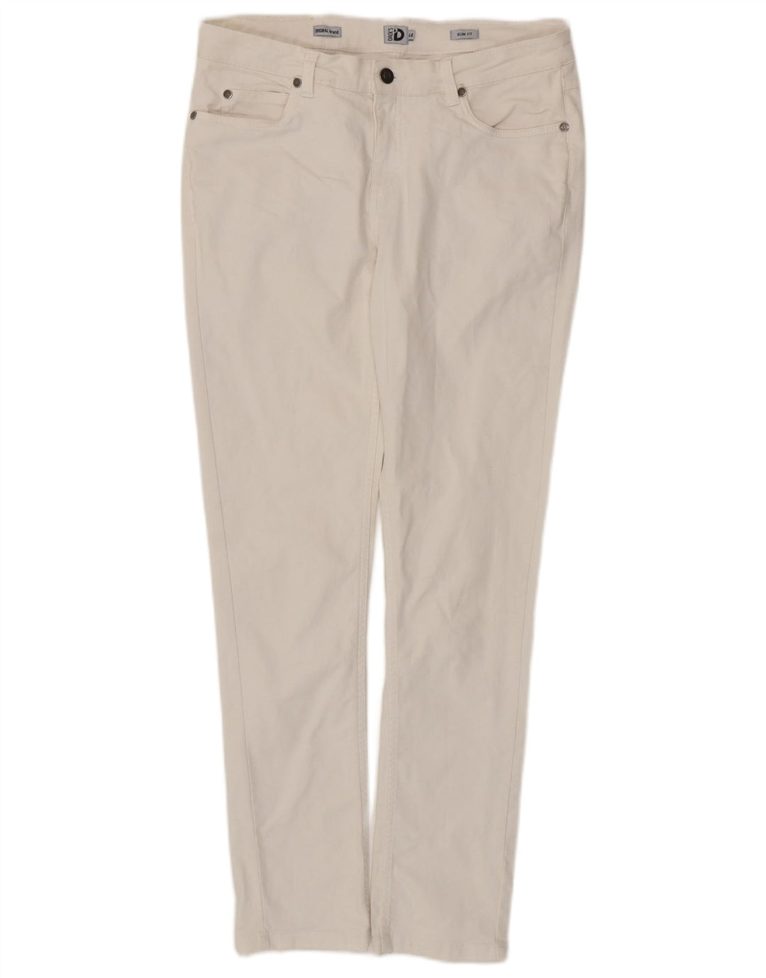 DACK'S Jeans Slim Feminino IT 44 Médio W32 L28 Algodão Branco