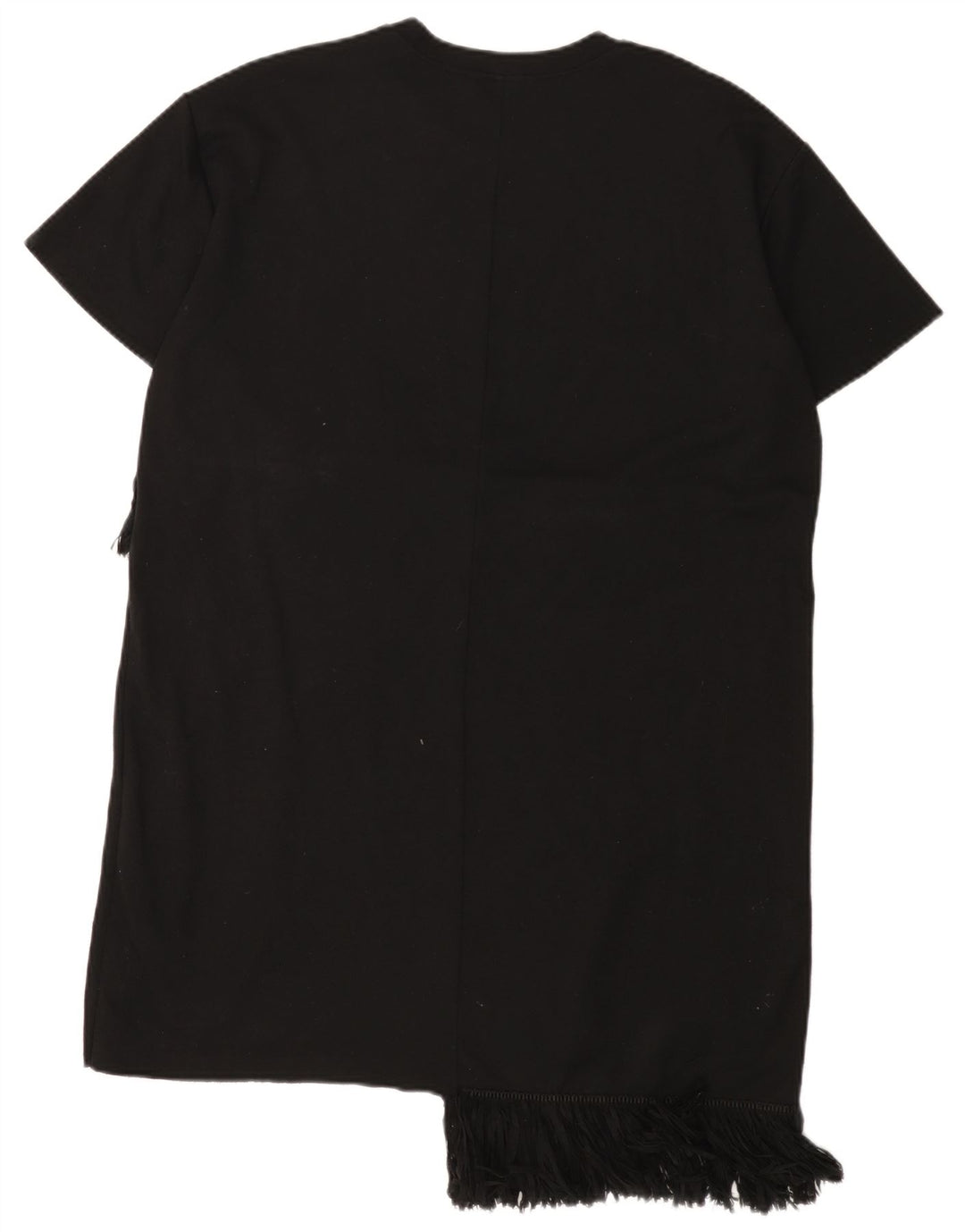 Vestido camiseta feminino oversized ZARA Reino Unido 14 médio preto poliéster