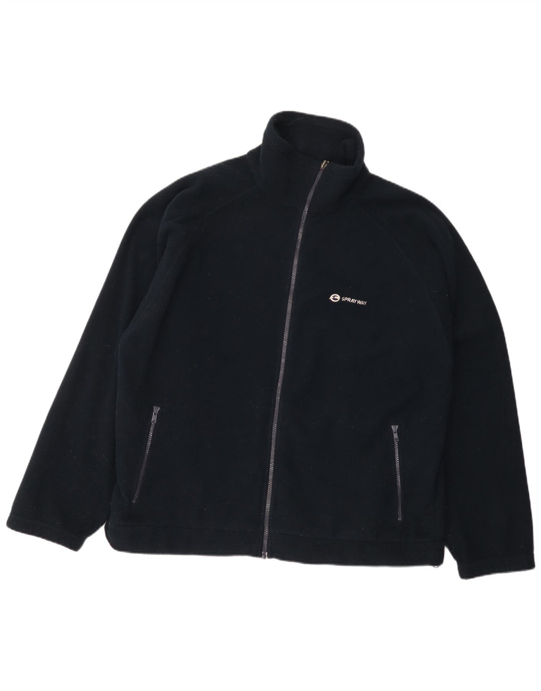 Jaqueta de lã masculina Sprayway UK 42 XL poliéster azul marinho