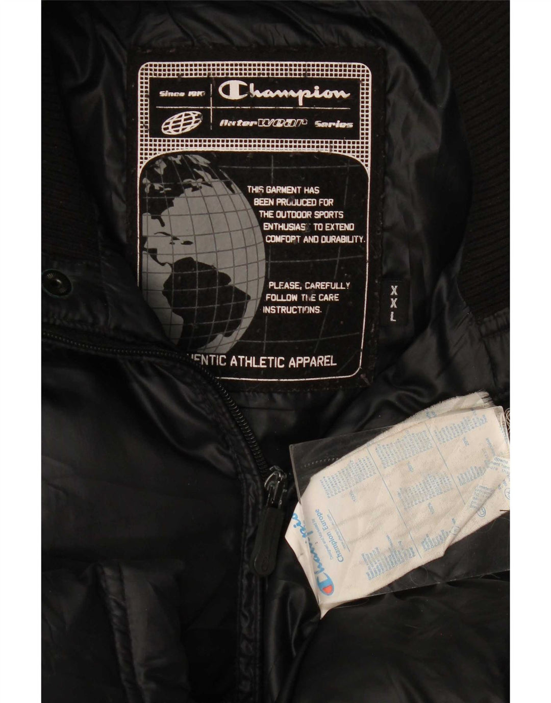 Jaqueta masculina acolchoada Champion UK 44 2XL poliéster preto
