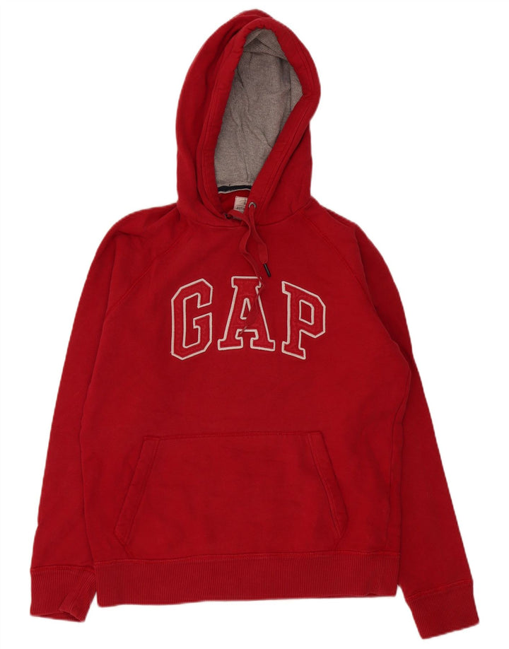Suéter com capuz gráfico masculino Gap médio algodão vermelho