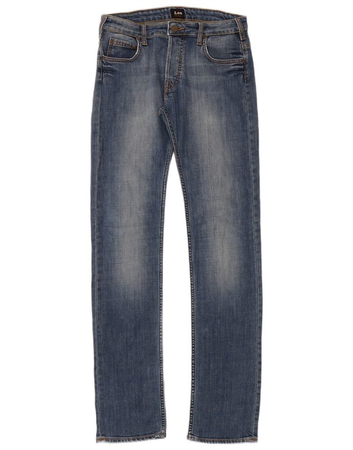 Lee Womens Powell Slim Jeans W30 L34 Azul Algodão