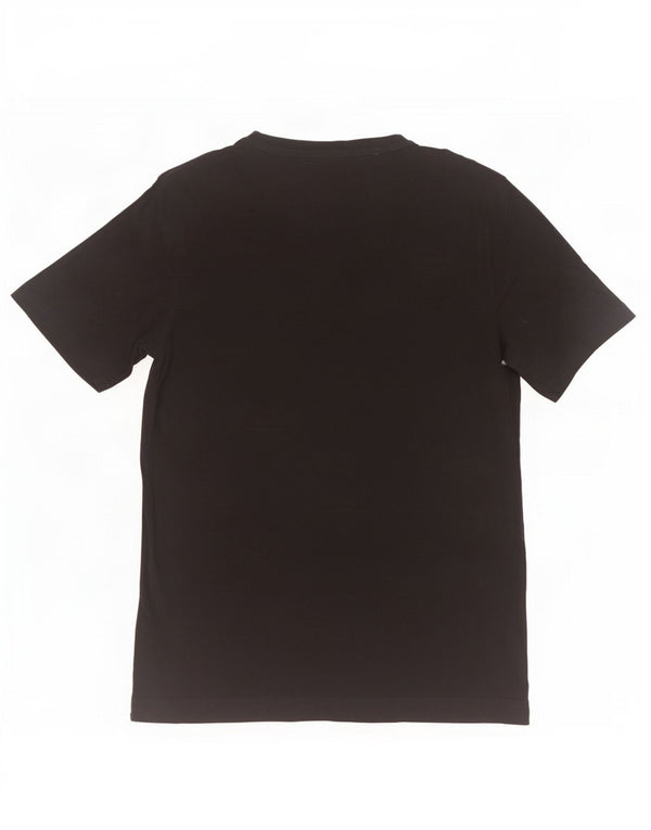 Camiseta gráfica masculina Dack's Top pequeno algodão preto