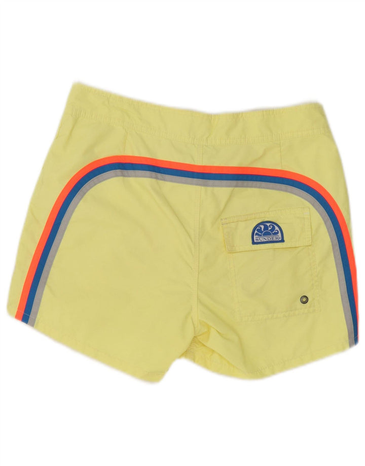 Shorts de natação masculino Sundek pequeno amarelo nylon